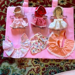 3 Amish cookie cutter dolls. Part of cleaning out of mom’s house to downsize